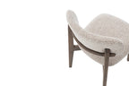 Chaise de salle à manger KAYA Chêne foncé et Sable – 48 x 59 cm | TIKAYLA