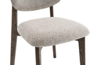Chaise de salle à manger KAYA Chêne foncé et Sable – 48 x 59 cm | TIKAYLA