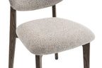 Chaise de salle à manger KAYA Chêne foncé et Sable – 48 x 59 cm | TIKAYLA