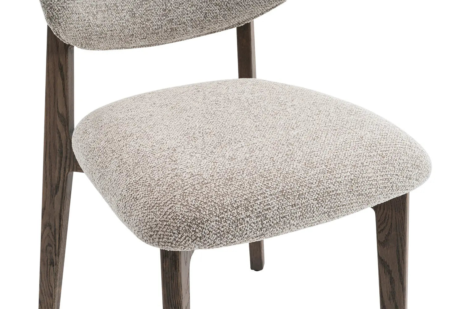 Chaise de salle à manger KAYA Chêne foncé et Sable – 48 x 59 cm | TIKAYLA