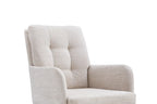 Chaise pivotante GRANA Beige avec accoudoirs – 85 x 50 cm | TIKAYLA