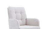 Chaise pivotante GRANA Écru avec accoudoirs – 85 x 50 cm | TIKAYLA