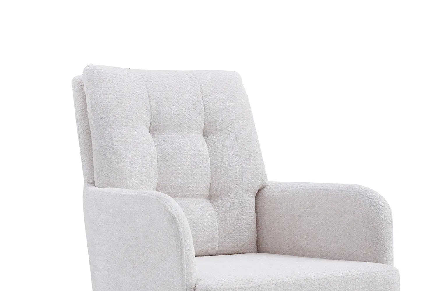 Chaise pivotante GRANA Écru avec accoudoirs – 85 x 50 cm | TIKAYLA