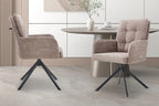 Chaise pivotante GRANA Sable avec accoudoirs – 85 x 50 cm | TIKAYLA
