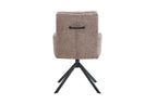 Chaise pivotante GRANA Sable avec accoudoirs – 85 x 50 cm | TIKAYLA