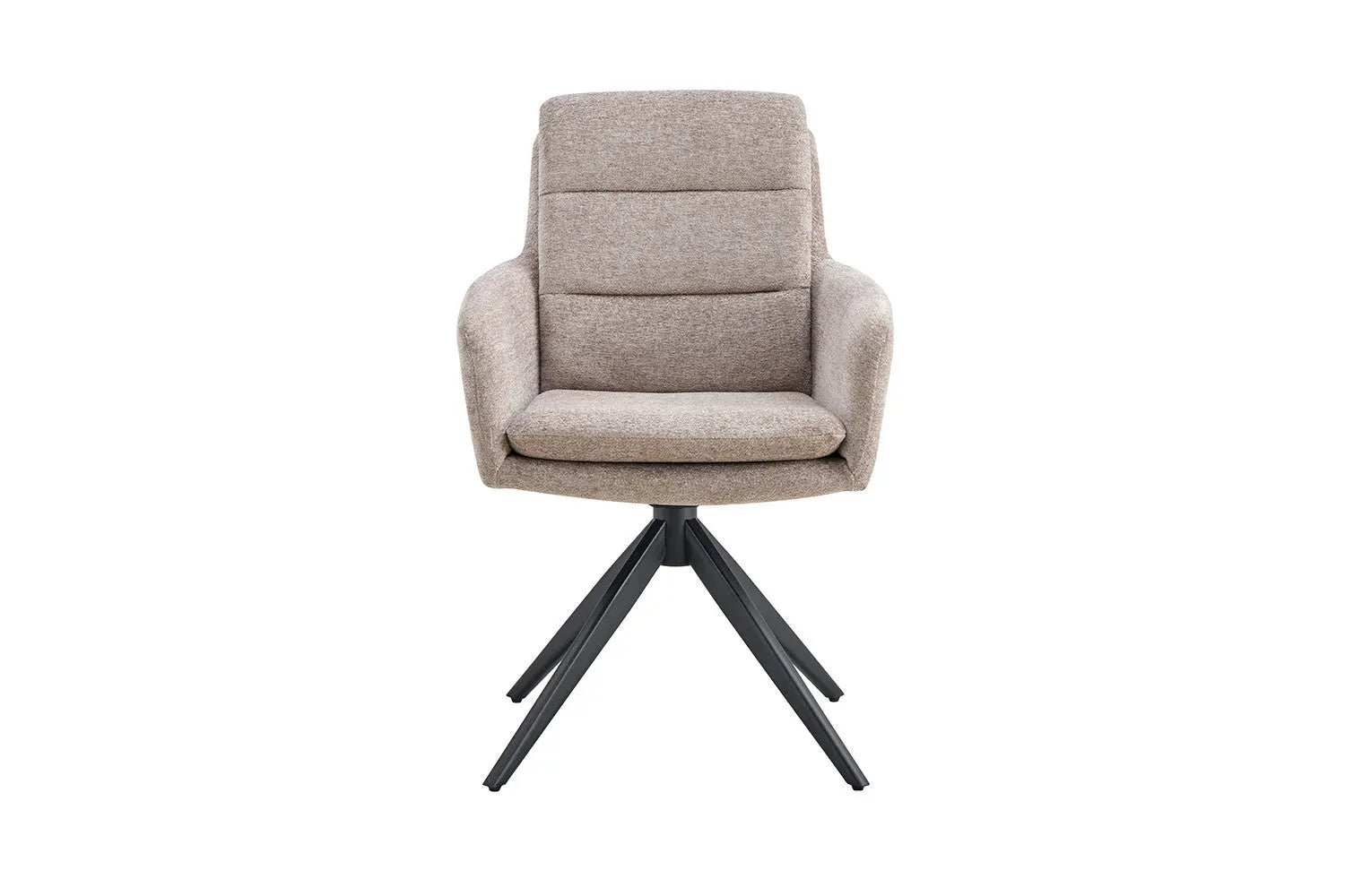 Chaise pivotante LISAYA Sable avec accoudoirs – 92,5 x 60,5 cm | TIKAYLA