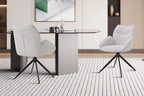 Chaise pivotante MAHY Beige avec accoudoirs – 90 x 60 cm | TIKAYLA