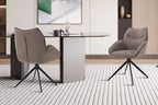 Chaise pivotante MAHY Poivre avec accoudoirs – 90 x 60 cm | TIKAYLA