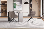 Chaise pivotante MAHY Poivre avec accoudoirs – 90 x 60 cm | TIKAYLA