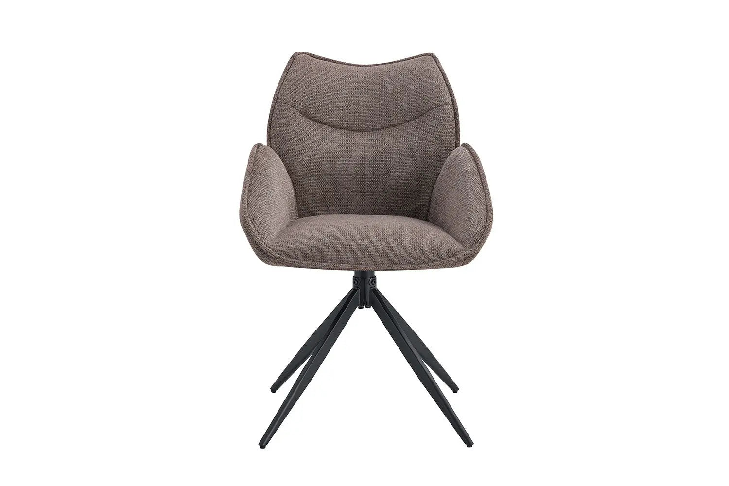 Chaise pivotante MAHY Poivre avec accoudoirs – 90 x 60 cm | TIKAYLA