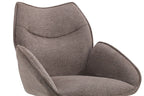 Chaise pivotante MAHY Poivre avec accoudoirs – 90 x 60 cm | TIKAYLA