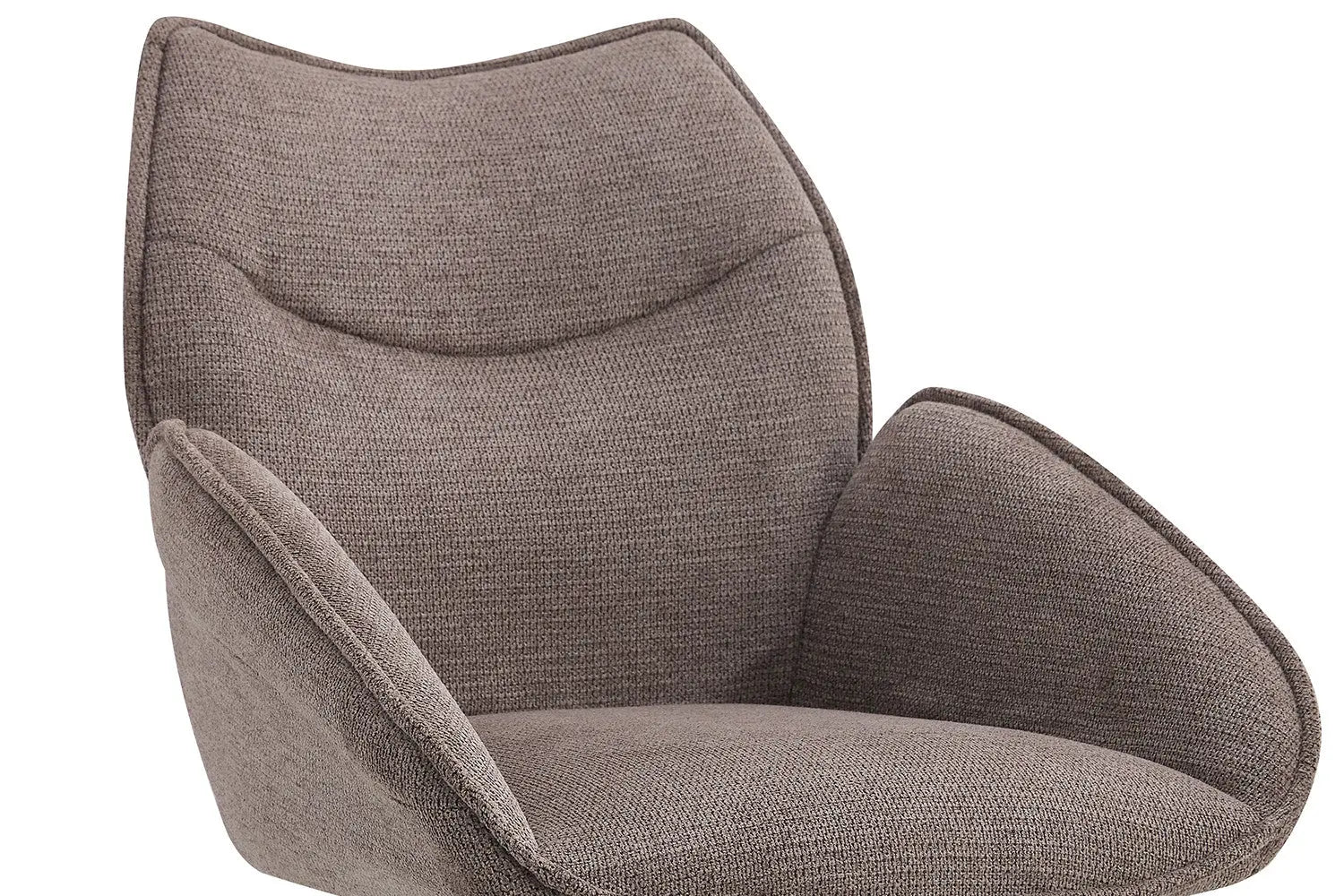 Chaise pivotante MAHY Poivre avec accoudoirs – 90 x 60 cm | TIKAYLA