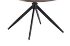 Chaise pivotante MAHY Poivre avec accoudoirs – 90 x 60 cm | TIKAYLA