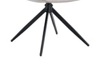 Chaise pivotante MAHY Beige avec accoudoirs – 90 x 60 cm | TIKAYLA
