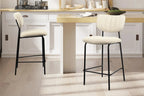 Chaise de bar ANITA Beige – 46 x 53 cm | TIKAYLA
