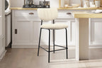 Chaise de bar ANITA Beige – 46 x 53 cm | TIKAYLA