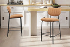 Chaise de bar ANITA Orange – 46 x 53 cm | TIKAYLA