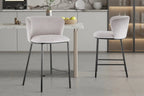 Chaise de bar ARTHURO Beige – 53 x 50,5 cm | TIKAYLA
