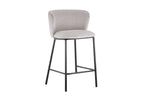 Chaise de bar ARTHURO Beige – 53 x 50,5 cm | TIKAYLA