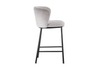 Chaise de bar ARTHURO Beige – 53 x 50,5 cm | TIKAYLA