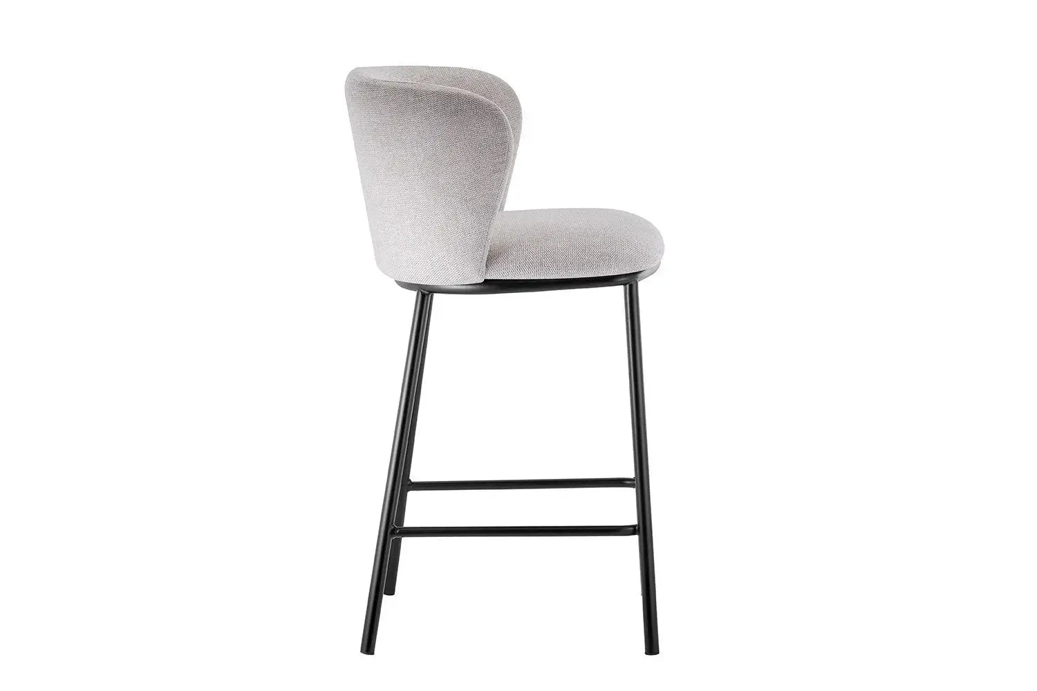 Chaise de bar ARTHURO Beige – 53 x 50,5 cm | TIKAYLA