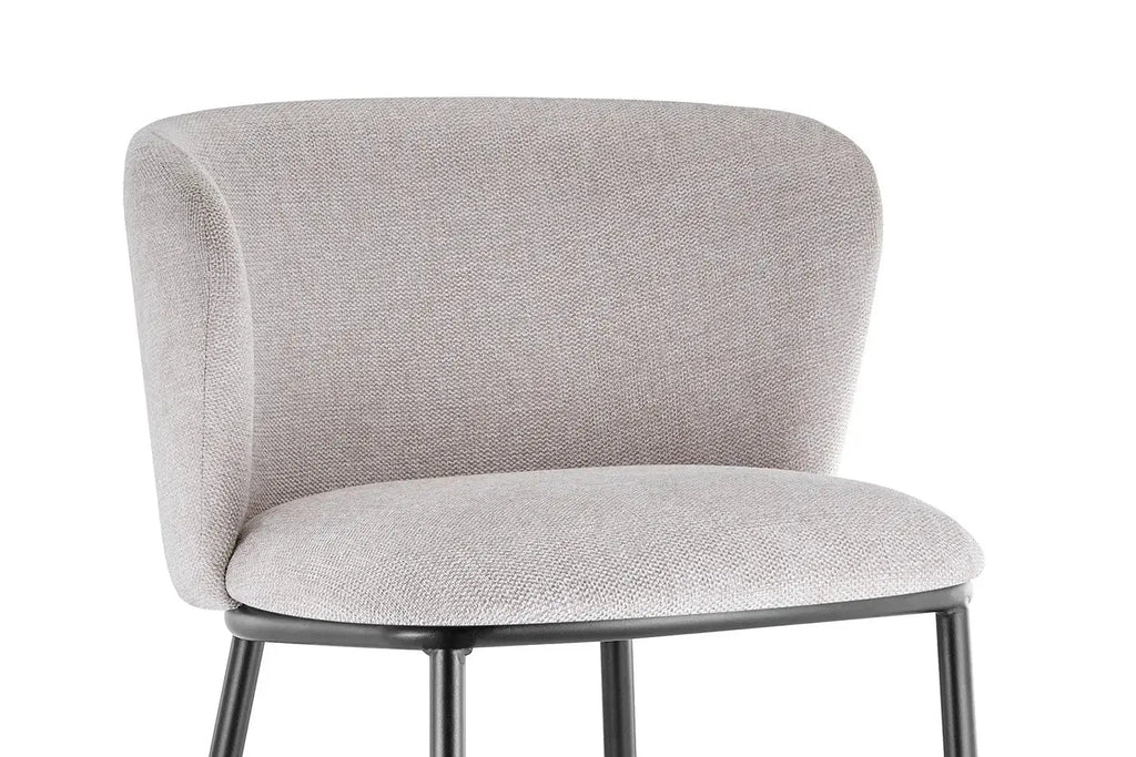 Chaise de bar ARTHURO Beige – 53 x 50,5 cm | TIKAYLA