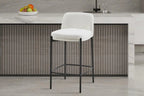 Lot de Chaises de Bar ELLYA Blanc - 37.5 x 46 cm ROUSSEAU