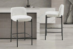 Lot de Chaises de Bar ELLYA Blanc - 37.5 x 46 cm ROUSSEAU