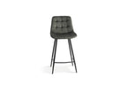 Chaise de bar JULIA Vert velours – 46 x 36 cm | TIKAYLA
