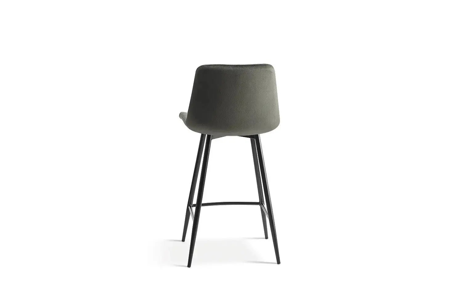 Chaise de bar JULIA Vert velours – 46 x 36 cm | TIKAYLA