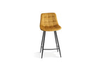 Chaise de bar JULIA Or velours – 46 x 36 cm | TIKAYLA
