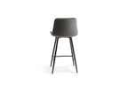 Chaise de bar JULIA Taupe velours – 46 x 36 cm | TIKAYLA