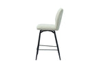 Chaise de bar LYARA Écru tissu – 48 x 56 cm | TIKAYLA