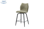 Chaise de bar LYARA Sable tissu – 48 x 56 cm | TIKAYLA