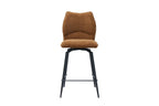 Chaise de bar LYARA Rouille tissu – 48 x 56 cm | TIKAYLA