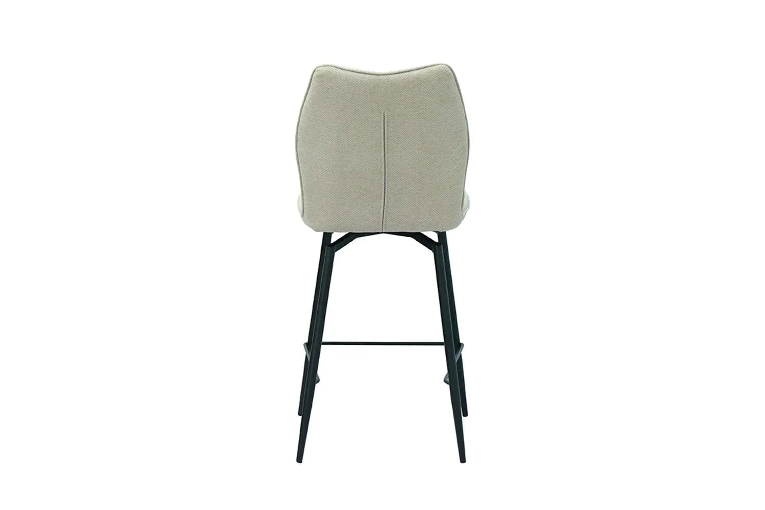 Chaise de bar LYARA Écru tissu – 48 x 56 cm | TIKAYLA