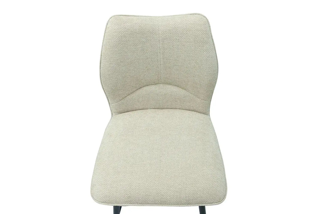 Chaise de bar LYARA Écru tissu – 48 x 56 cm | TIKAYLA