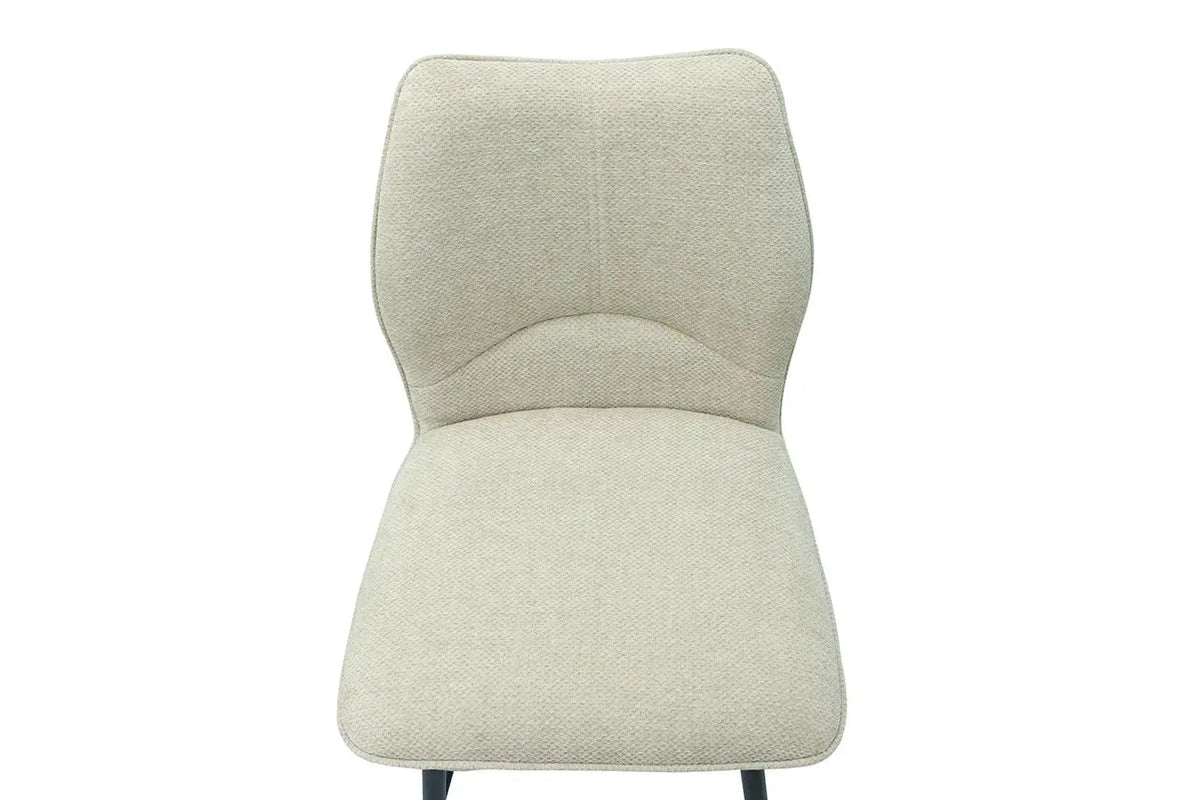 Chaise de bar LYARA Écru tissu – 48 x 56 cm | TIKAYLA