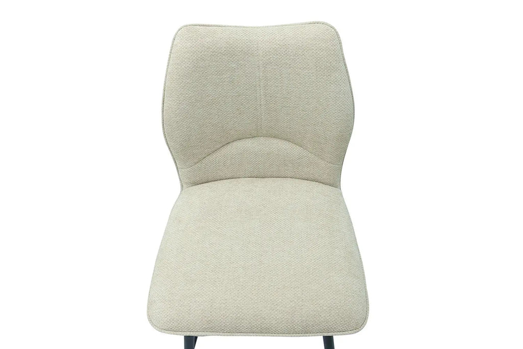 Chaise de bar LYARA Écru tissu – 48 x 56 cm | TIKAYLA
