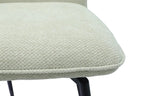 Chaise de bar LYARA Écru tissu – 48 x 56 cm | TIKAYLA