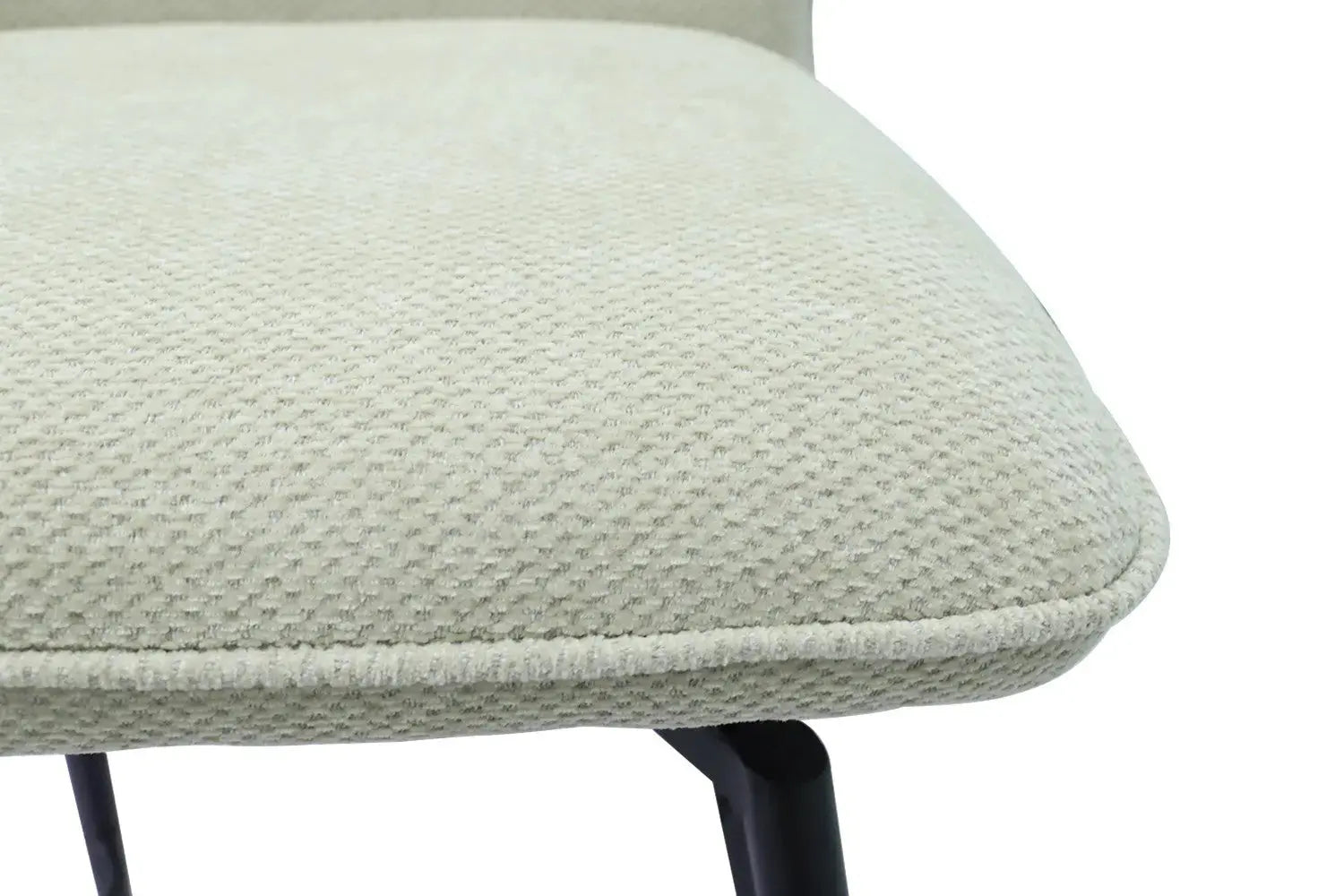 Chaise de bar LYARA Écru tissu – 48 x 56 cm | TIKAYLA