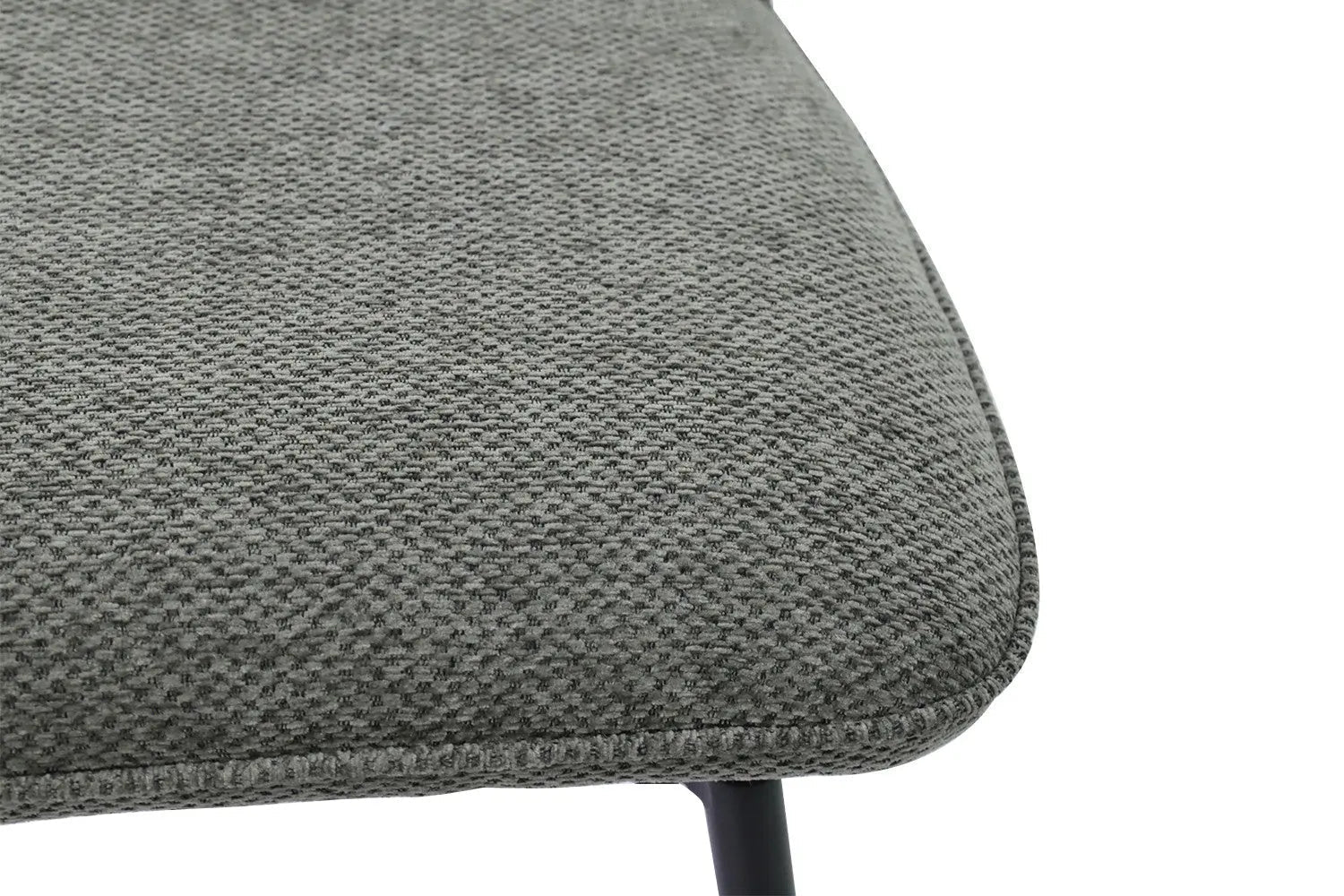 Chaise de bar LYARA Gris foncé tissu – 48 x 56 cm | TIKAYLA