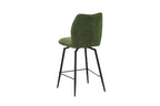 Chaise de bar LYARA Vert tissu – 48 x 56 cm | TIKAYLA