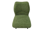 Chaise de bar LYARA Vert tissu – 48 x 56 cm | TIKAYLA