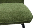 Chaise de bar LYARA Vert tissu – 48 x 56 cm | TIKAYLA