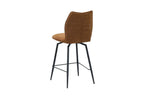 Chaise de bar LYARA Rouille tissu – 48 x 56 cm | TIKAYLA