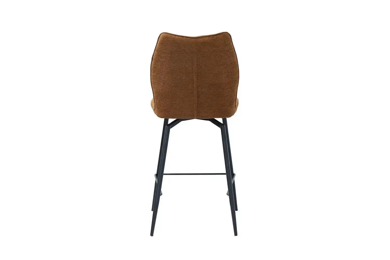 Chaise de bar LYARA Rouille tissu – 48 x 56 cm | TIKAYLA
