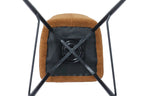 Chaise de bar LYARA Rouille tissu – 48 x 56 cm | TIKAYLA