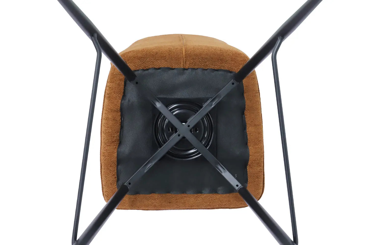 Chaise de bar LYARA Rouille tissu – 48 x 56 cm | TIKAYLA