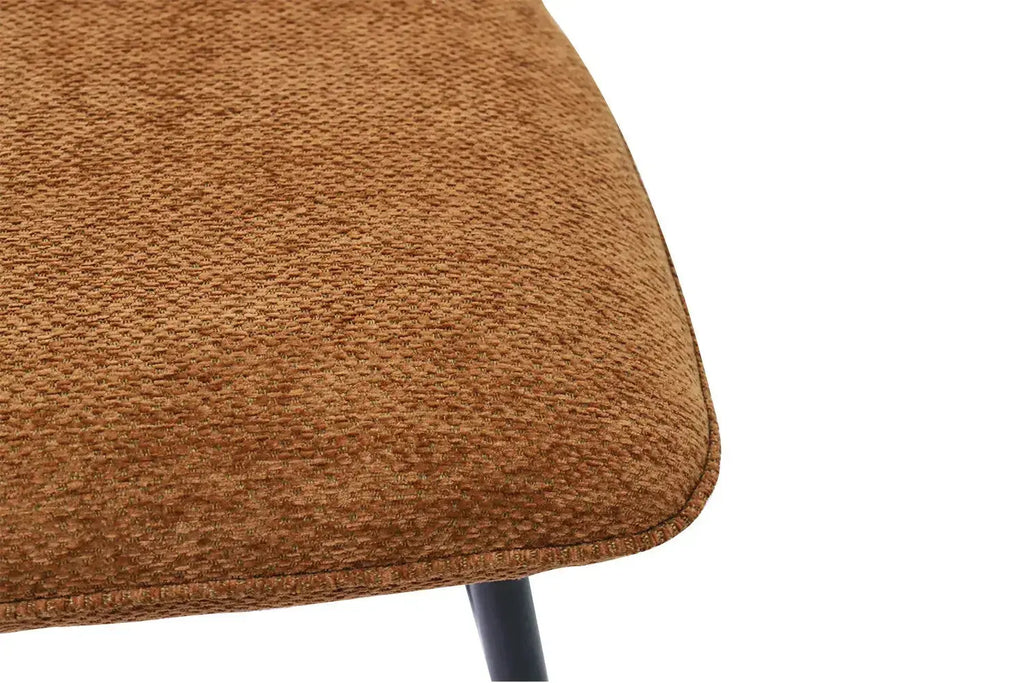 Chaise de bar LYARA Rouille tissu – 48 x 56 cm | TIKAYLA